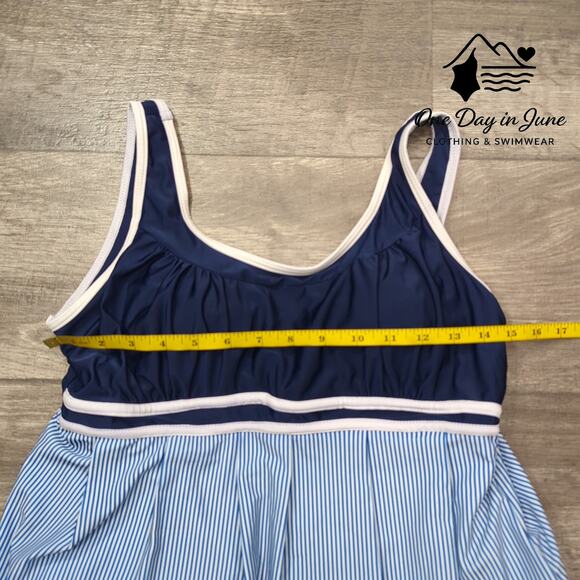 Charmleaks Tiered Tankini Boyshort Swimsuit Size L - Picture 3 of 5